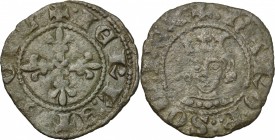 Italy. Napoli. Carlo II d'Angiò (1285-1309). BI Denaro Regale. MIR 25. Biaggi 1631. BI. g. 0.59 mm. 17.00 VF.