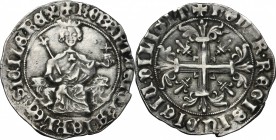 Italy. Napoli. Roberto d'Angiò (1309-1343). AR Gigliato. CNI 83. MIR 28. AR. g. 3.97 mm. 28.00 Toned. About EF.