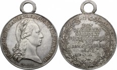 Austria. Franz II/I (1792-1805-1835). AR Medal of merit, 1797. D/ Head right, laureate. R/ Inscription in eight lines within oak-wreath. Henn. 839. AR...