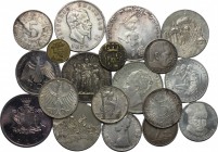 Miscellaneous. Lot of 19 coins, 19th-20th century; including: 3 AR Medals (Football World Cup Argenitna 1978, Bregenz and Dornbirn (both stamped AR900...