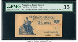 Argentina Banco Central 1 Peso ND (1935) Pick 251d PMG Choice Very Fine 35. 

HID09801242017