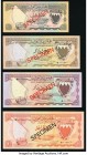 Bahrain Bahrain Monetary Agency 100 Fils to 20 Dinars ND (1978) Pick CS1 Collectors Series Specimen Set Choice Crisp Uncirculated. 

HID09801242017