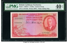 British Caribbean Territories Currency Board 1 Dollar 1.9.1951 Pick 1 PMG Extremely Fine 40 EPQ. 

HID09801242017