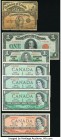 A Variety of Issues from Canada Including Two Shinplasters. Very Good or Better. 

HID09801242017