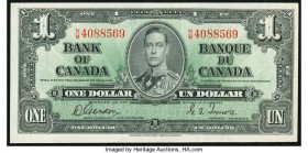 Canada Bank of Canada 1 Dollar 1937 BC-21c Choice About Uncirculated. 

HID09801242017