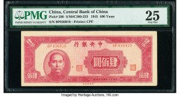 China Central Bank of China 400 Yuan 1945 Pick 280 S/M#C300-233 PMG Very Fine 25. 

HID09801242017