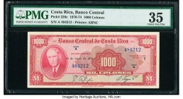 Costa Rica Banco Central de Costa Rica 1000 Colones 12.6.1974 Pick 226c PMG Choice Very Fine 35. 

HID09801242017