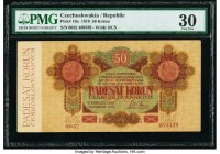 Czechoslovakia Republika Ceskoslovenska 50 Korun 15.4.1919 Pick 10a PMG Very Fine 30. 

HID09801242017