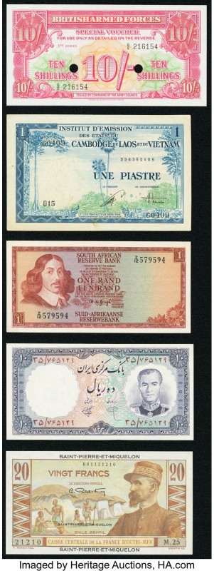 A Quintet of World Notes Including Examples from French Indochina, Iran, and Sou...