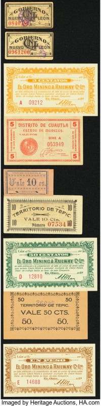 An Interesting Selection of Financial Instruments from Revolutionary Mexico. Ver...