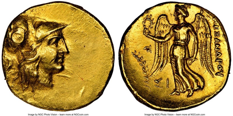 MACEDONIAN KINGDOM. Alexander III the Great (336-323 BC). AV stater (19mm, 8.62 ...