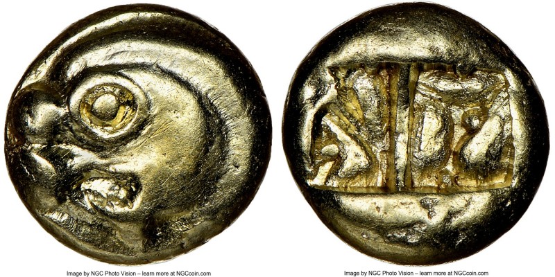 IONIA. Uncertain mint. Ca. 600-550 BC. EL sixth-stater or hecte (10mm, 2.33 gm)....