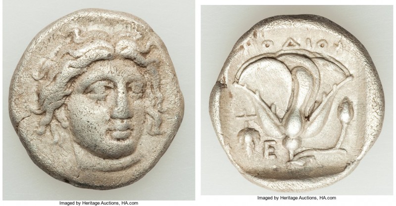CARIAN ISLANDS. Rhodes. Ca. 340-305 BC. AR didrachm (19mm, 6.64 gm, 12h). About ...