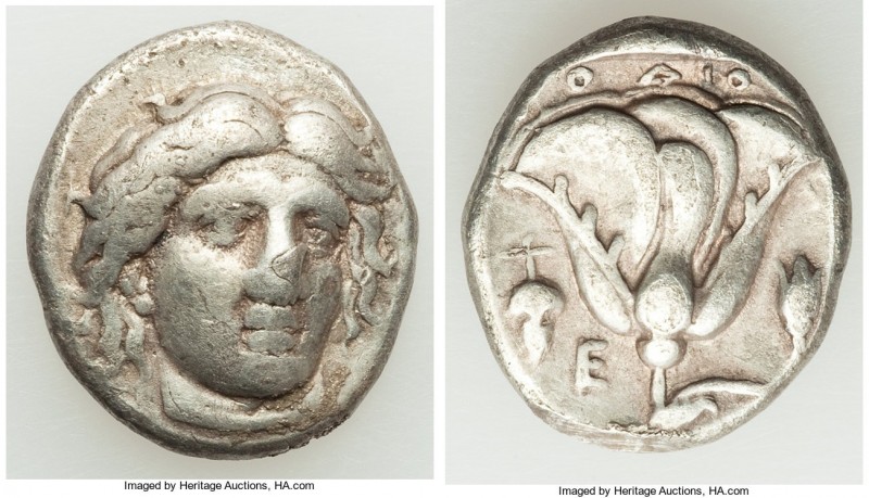 CARIAN ISLANDS. Rhodes. Ca. 340-305 BC. AR didrachm (17mm, 6.59 gm, 1h). About V...