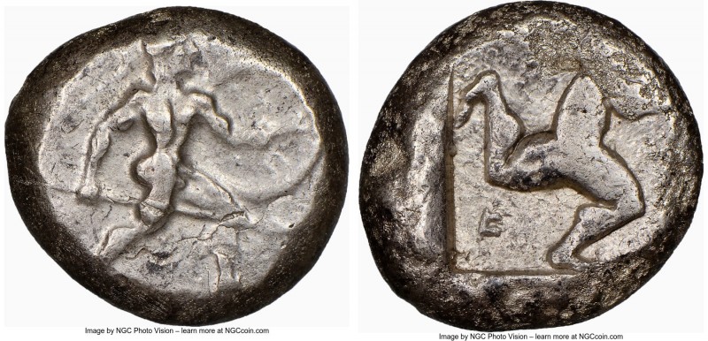 PAMPHYLIA. Aspendus. Ca. mid-5th century BC. AR stater (19mm, 1h). NGC Choice Fi...