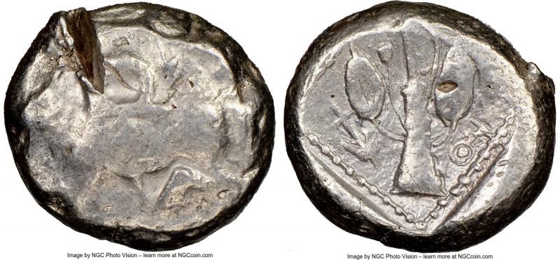 CYPRUS. Uncertain mint. Ca. early 5th century BC. AR stater (22mm,11h). NGC Choi...