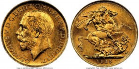 George V gold Sovereign 1915-S MS63+ NGC, Sydney mint, KM29. AGW 0.2355 oz. 

HID09801242017