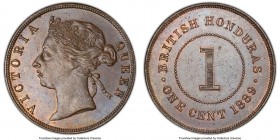 British Colony. Victoria Cent 1889 MS63 Brown PCGS, KM6. Glossy mocha and chocolate surfaces. 

HID09801242017