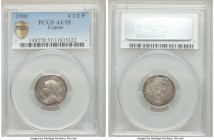 British Colony. Victoria 4-1/2 Piastres 1901 AU55 PCGS, KM5. One year type, mottled toning. 

HID09801242017