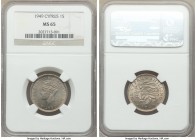 British Colony. George VI Shilling 1949 MS65 NGC, KM31. Full mint bloom with gray-green toning. 

HID09801242017