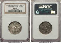 Saxe-Meiningen. Karl silver Proof Pattern 2 Ducat 1780 PR64 NGC, KM-Pn8. Issued on the marriage of Karl and Louise. 

HID09801242017