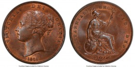 Victoria Penny 1859 MS63 Brown PCGS, KM739, S-3948. Satin surface with full strike and recessed red still visible. 

HID09801242017