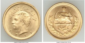Muhammad Reza Pahlavi gold Pahlavi SH 1331 (1952) UNC, KM1162. 22.3mm. 8.15gm. AGW 0.2354 oz. 

HID09801242017