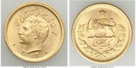 Muhammad Reza Pahlavi gold Pahlavi SH 1331 (1952) UNC, KM1162. 22.3mm. 8.13gm. 0.2354 oz. 

HID09801242017