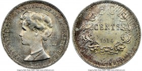 Maria Adelaide 3-Piece Certified silver Essai Set 1914 NGC, 1) 50 Centimes - MS64, KM-E26 2) Franc - MS65, KM28 3) 2 Francs - MS66, KM30 Three piece s...