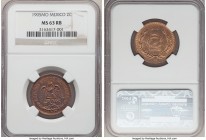 Estados Unidos 2 Centavos 1905-Mo MS63 Red and Brown NGC, Mexico City mint, KM419. First year and smallest mintage of type. 

HID09801242017
