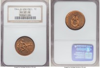 USA Administration Centavo 4-Piece Lot of Certified Assorted Issues NGC, 1) Centavo 1944-S - MS65 Red and Brown, San Francisco mint, KM179 2) 20 Centa...
