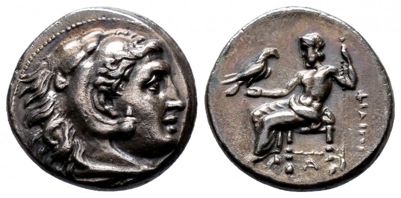 Kingdom of Macedon. Alexander III AR Drachm. Miletos, circa 295/4 BC. Head of He...