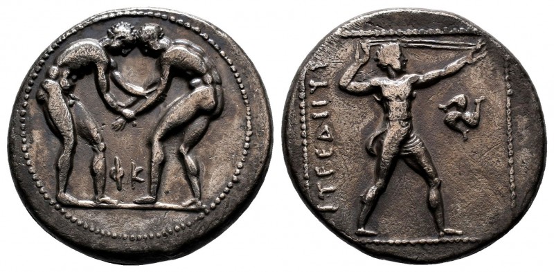 Pamphylia, Aspendos AR Stater.Pamphylia, Aspendos AR Stater. Circa 380-325 BC. T...