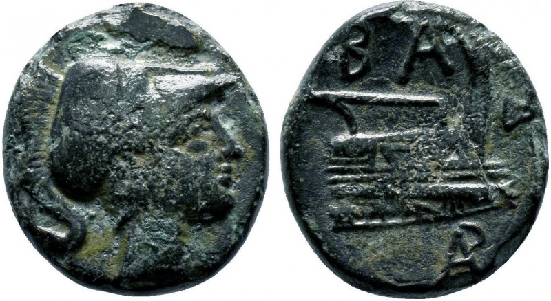 KINGS OF MACEDON. Demetrios I Poliorketes, 306-283 BC. AE uncertain mint in Asia...