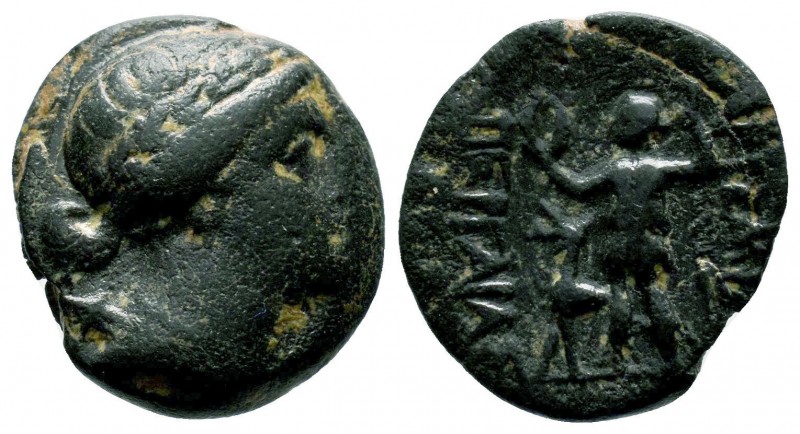 MYSIA. Pergamon. Mid-late 2nd century BC. AE 

Condition: Very Fine

Weight: 3.4...