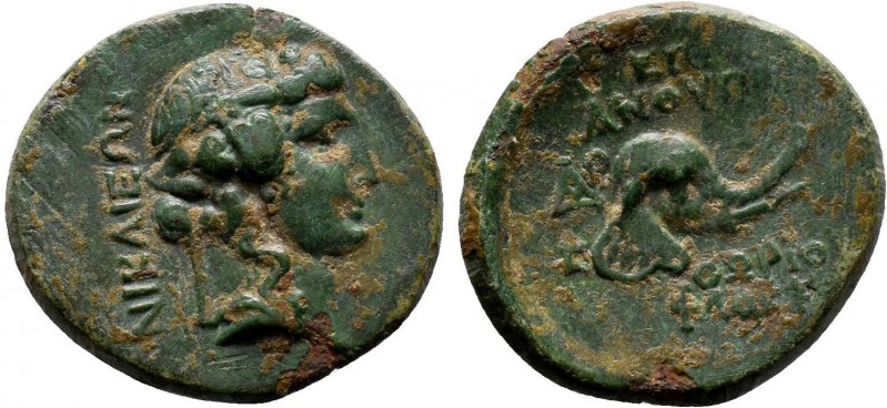 BITHYNIA. Nicaea. Augustus (27 BC-AD 14). Thorius Flaccus, pcorconsul.
Obv: NIK...