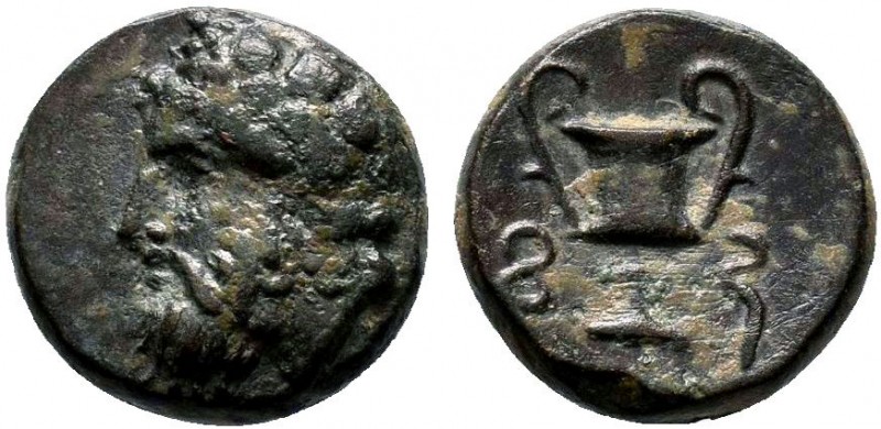 CYCLADES. Syros. Ae (3rd-1st centuries BC).
Obv: Wreathed head of Dionysos left....