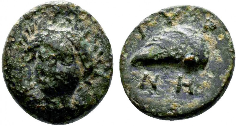 Aeolis. Grynion Æ11 / Apollo and Mussel Shell

Condition: Very Fine

Weight: 1.0...