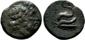 MYSIA. Pergamon. Ae (Early 2nd century BC).

Condition: Very Fine

Weight: 7.0 gr
Diameter: 21 mm