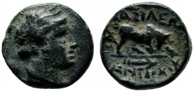 Caria, Antiochia ad Maeandrum. 2nd Century B.C. AE

Condition: Very Fine

Weight: 1.2 gr
Diameter: 10 mm