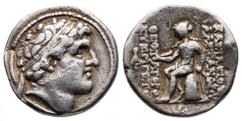 Seleukid Kingdom. Antioch. Alexander I Theopator Euergetes 150-145 BC. Drachm AR...