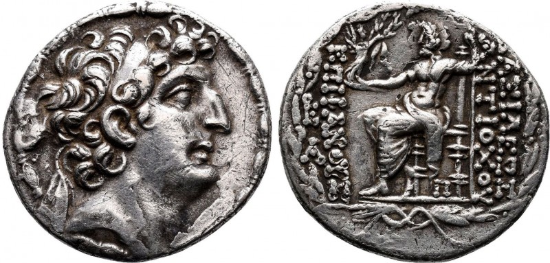 Seleukid Kings of Syria. Philip Philadelphos AR Tetradrachm. Antioch, 93-83 BC. ...