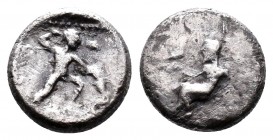 Cilicia, Uncertain mint. AR Obol. Circa 4th century BC.

Condition: Very Fine

Weight: 1.0 gr
Diameter: 10 mm