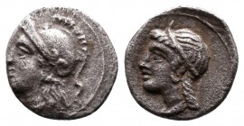 Cilicia, Tarsos AR Obol. Circa 389-375 BC.

Condition: Very Fine

Weight: 0.8 gr
Diameter:10 mm