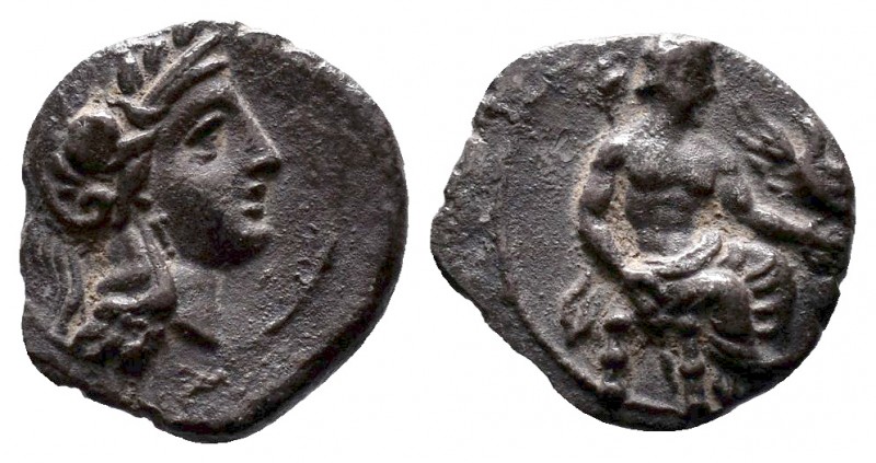 Cilicia, Mallos AR Obol. 375-360 BC. 

Condition: Very Fine

Weight: 0.7 gr
Diam...