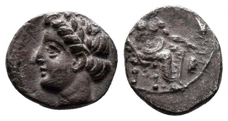 Cilicia, Mallos AR Obol. 375-360 BC.

Condition: Very Fine

Weight: 0.8 gr
Diame...