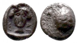 Cilicia, Mallos AR Obol. Circa 440-390 BC. Turtle / Head of female

Condition: Very Fine

Weight: 0.6 gr
Diameter:10 mm