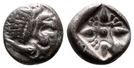 Ionia, Miletos AR Obol.Ionia, Miletos AR Obol. Late 6th-early 5th century BC. 

Condition: Very Fine

Weight: 1.2 gr
Diameter:10 mm