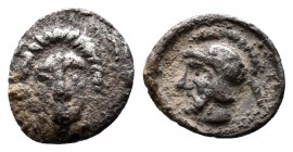 Cilicia, Uncertain AR Obol. 4th century BC. 

Condition: Very Fine

Weight: 0.3 gr
Diameter:6 mm