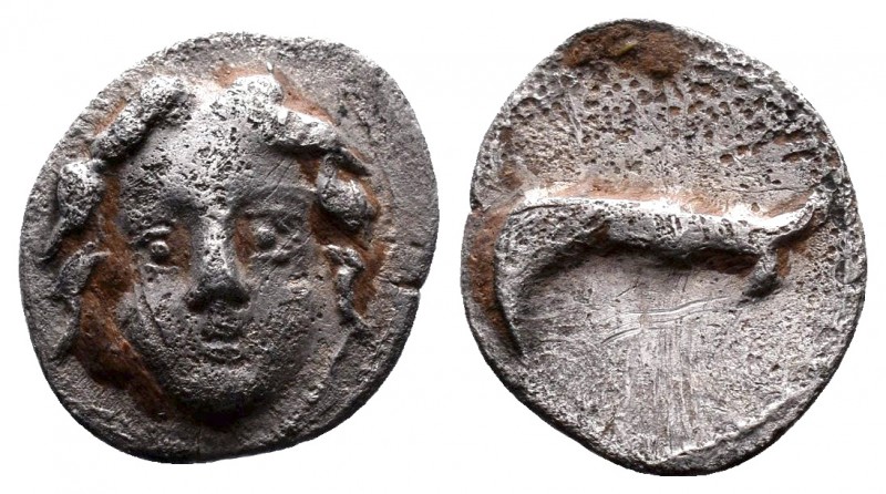 Uncertain mint AR Obol. Circa 4th century BC. 

Condition: Very Fine

Weight: 0....